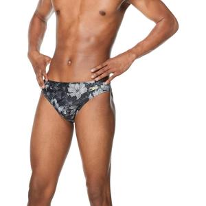 imageSpeedo Mens Swimsuit Brief Creora Highclo PrintedFancy Floral Anthracite
