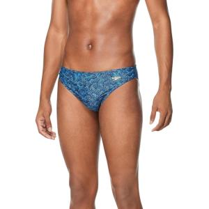 imageSpeedo Mens Swimsuit Brief Creora Highclo PrintedPuzzle Ocean Depths
