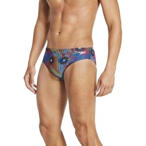 imageSpeedo Mens Swimsuit Brief Endurance Lite Turnz PrintedBlue Lemonade