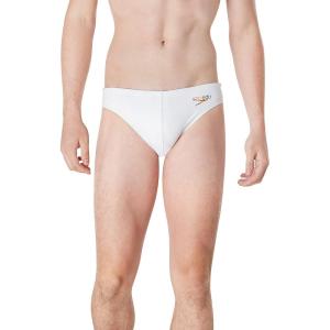 imageSpeedo Mens Swimsuit Brief PowerFlex Eco Solar2023 Pride Bright White