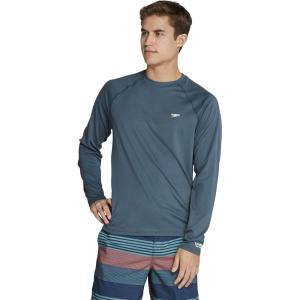 imageSpeedo Mens Uv Swim Shirt Easy Long Sleeve Regular FitGranite