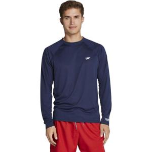 imageSpeedo Mens Uv Swim Shirt Easy Long Sleeve Regular FitPeacoat