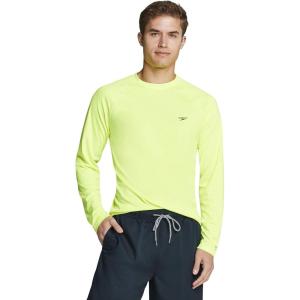 imageSpeedo Mens Uv Swim Shirt Easy Long Sleeve Regular FitSafety Yellow