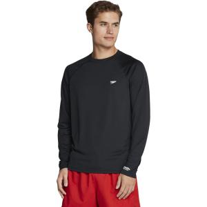 imageSpeedo Mens Uv Swim Shirt Easy Long Sleeve Regular FitSpeedo Black