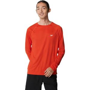 imageSpeedo Mens Uv Swim Shirt Easy Long Sleeve Regular FitSpicy Orange