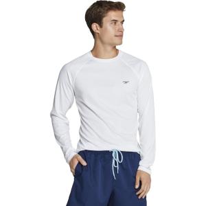 imageSpeedo Mens Uv Swim Shirt Easy Long Sleeve Regular FitWhite