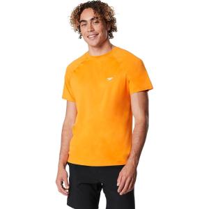 imageSpeedo Mens Uv Swim Shirt Short Sleeve Regular Fit SolidOriole