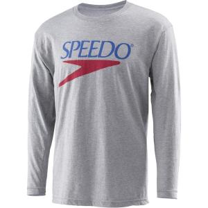 imageSpeedo TShirt Long Sleeve Crew Neck VintageMedium Heather