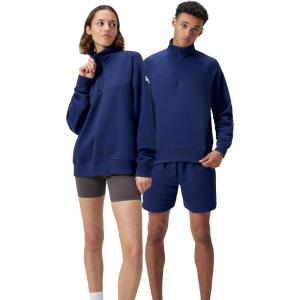 imageSpeedo UnisexAdult Sweatshirt Quarter Zip Pull Over Team Warm Up2024 Team Navy