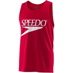 imageSpeedo UnisexAdult Tank Top Sleeveless Vintage Crew NeckNew Speedo Red