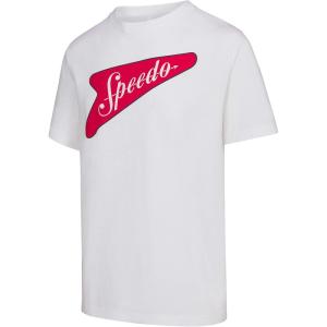 imageSpeedo UnisexAdult Tshirt Short Sleeve Crew Neck VintageBondi Boom White