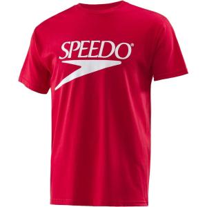 imageSpeedo UnisexAdult Tshirt Short Sleeve Crew Neck VintageNew Speedo Red