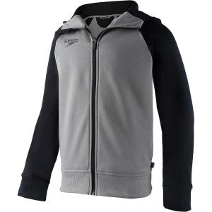imageSpeedo Unisexchild Sweatshirt Full Zip Hooded Jacket Team Warm UpMonument