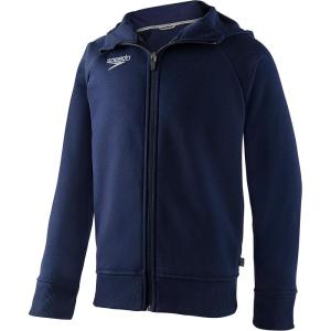 imageSpeedo Unisexchild Sweatshirt Full Zip Hooded Jacket Team Warm UpSpeedo Navy