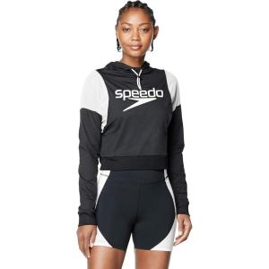 imageSpeedo Womens Sweatshirt Vintage Cropped HoodieSpeedo Black Active