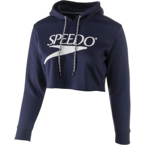 imageSpeedo Womens Sweatshirt Vintage Cropped HoodieSpeedo Navy