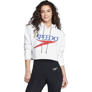 imageSpeedo Womens Sweatshirt Vintage Cropped HoodieWhite