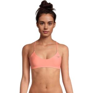 imageSpeedo Womens Swimsuit Top Bikini Endurance Tie Back DemiFusion Coral