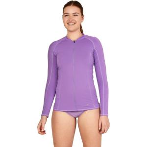 imageSpeedo Womens Uv Swim Shirt Long Sleeve Full Zip Front RashguardFairy Wren
