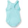 imageSpeedo Girls Printed Sport SpliceRainbow Stripe Aqua