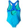 imageSpeedo Girls Swimsuit One Piece Mesh Splice Thick StrapMesh Cyan
