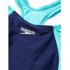 imageSpeedo Girls Swimsuit One Piece Mesh Splice Thick StrapMesh Sweet Taro