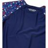 imageSpeedo Girls UV Swim Shirt Short Sleeve Printed RashguardRedWhiteBlue