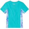 imageSpeedo Girls UV Swim Shirt Short Sleeve Printed RashguardScuba Blue