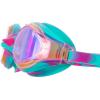 imageSpeedo Kids Swim Goggles Junior Hyper Flyer Ages 614Pink GloGreen Mirrored