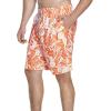 imageSpeedo Mens Swim Trunk Big and Tall RedondoOrange PopWhite