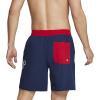 imageSpeedo Mens Swim Trunk Mid Length Redondo SolidRedWhiteBlue