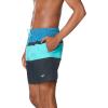 imageSpeedo Mens Swim Trunk Mid Length Redondo StripeCeramic Block