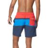imageSpeedo Mens Swim Trunk Mid Length Redondo StripeHigh Risk Red Block