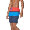 imageSpeedo Mens Swim Trunk Mid Length Redondo StripeHigh Risk Red Block