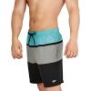 imageSpeedo Mens Swim Trunk Mid Length Redondo StripePorcelain Block