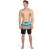 imageSpeedo Mens Swim Trunk Mid Length Redondo StripePorcelain Block