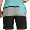 imageSpeedo Mens Swim Trunk Mid Length Redondo StripePorcelain Block