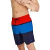 imageSpeedo Mens Swim Trunk Mid Length Redondo StripeRedPeacoat Block
