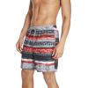imageSpeedo Mens Swim Trunk Mid Length Redondo StripeSpeedo Black