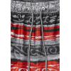 imageSpeedo Mens Swim Trunk Mid Length Redondo StripeSpeedo Black