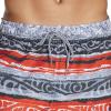 imageSpeedo Mens Swim Trunk Mid Length Redondo StripeSpeedo Black