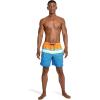 imageSpeedo Mens Swim Trunk Mid Length Redondo StripeSpicy Orange