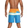 imageSpeedo Mens Swim Trunk Mid Length Redondo StripeSpicy Orange