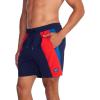 imageSpeedo Mens Swim Trunk Mid Length Redondo StripeVertical Peacoat