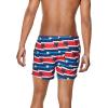 imageSpeedo Mens Swim Trunk Short Length Redondo StripedRedWhiteBlue