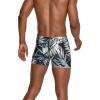imageSpeedo Mens Swimsuit Square Leg PrintedPalm BlackGrey