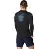imageSpeedo Mens Uv Swim Shirt Graphic Long Sleeve TeeBondi Anthracite