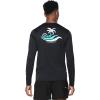 imageSpeedo Mens Uv Swim Shirt Graphic Long Sleeve TeeIsland Anthracite