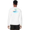 imageSpeedo Mens Uv Swim Shirt Graphic Long Sleeve TeeIsland Bright White