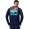 imageSpeedo Mens Uv Swim Shirt Graphic Long Sleeve TeeOmbre Landscape Peacoat